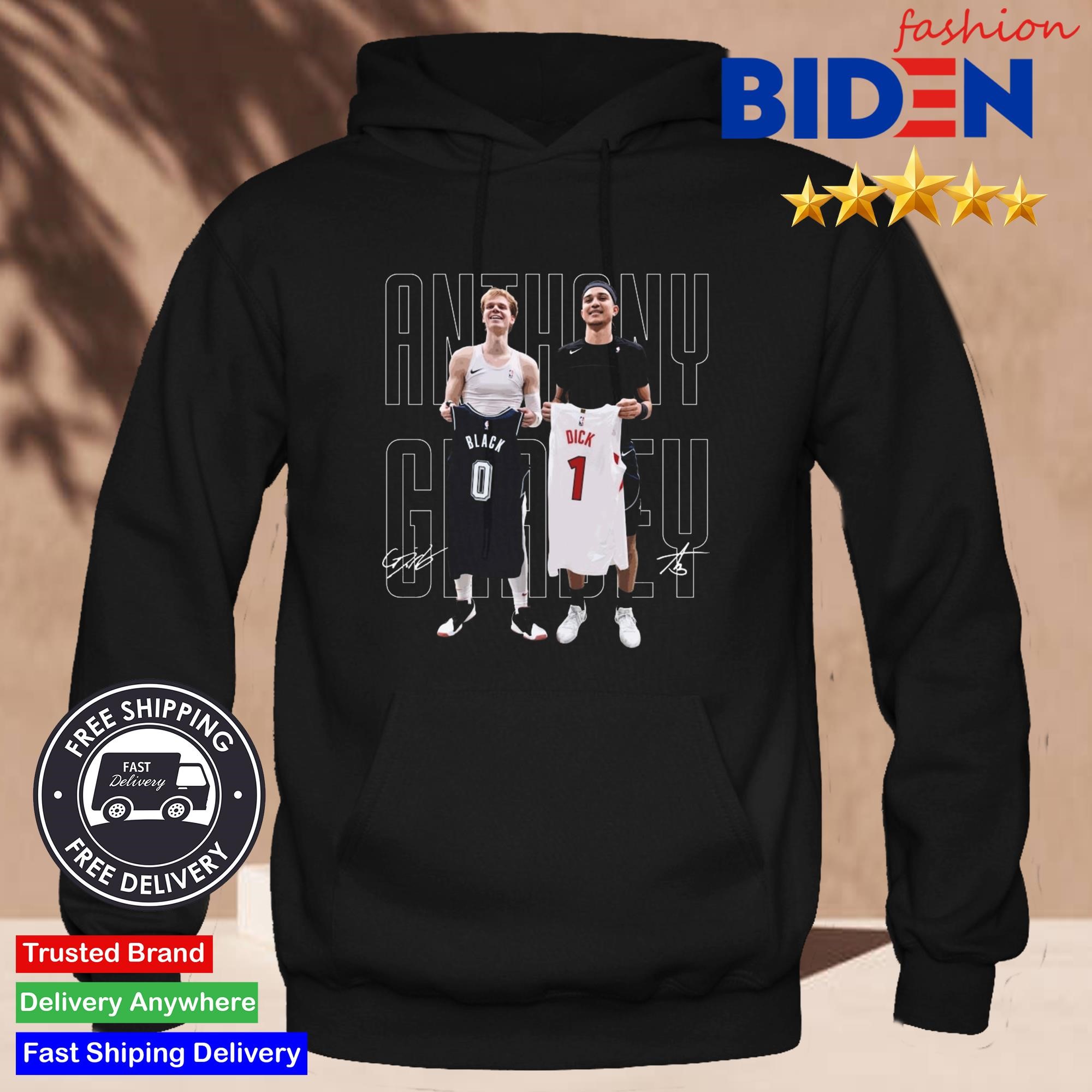 Gradey Dick x Anthony Black Jersey Swap Signatures Shirt, hoodie, sweater,  long sleeve and tank top