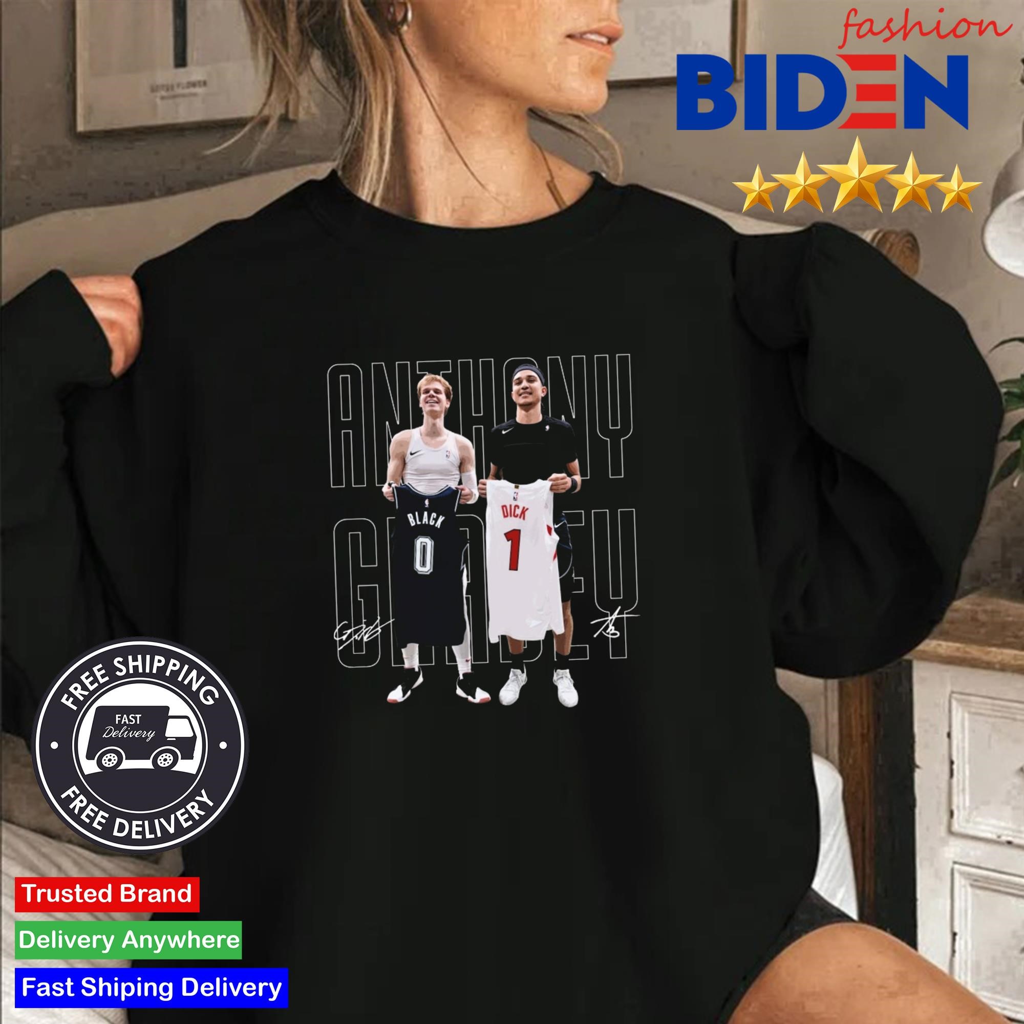 Gradey Dick x Anthony Black Jersey Swap Signatures Shirt, hoodie, sweater,  long sleeve and tank top