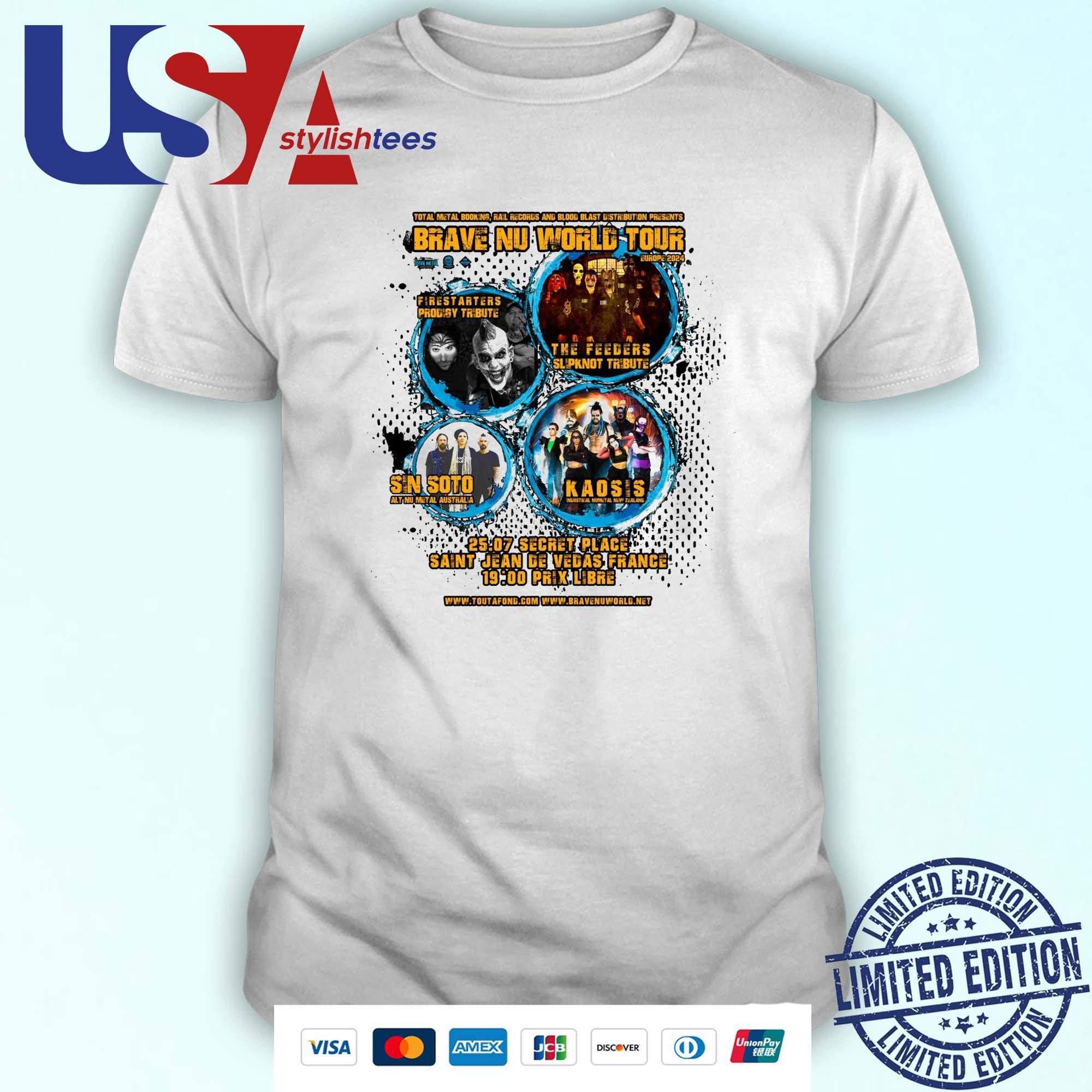 Brave Nu World Tour 2024 T-shirt