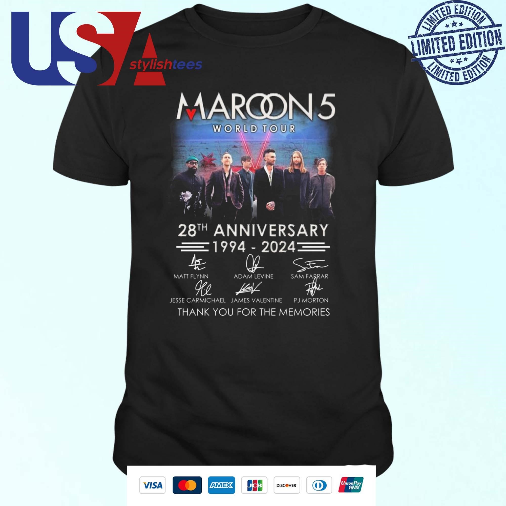 Maroon orders 5 Limited Shirt