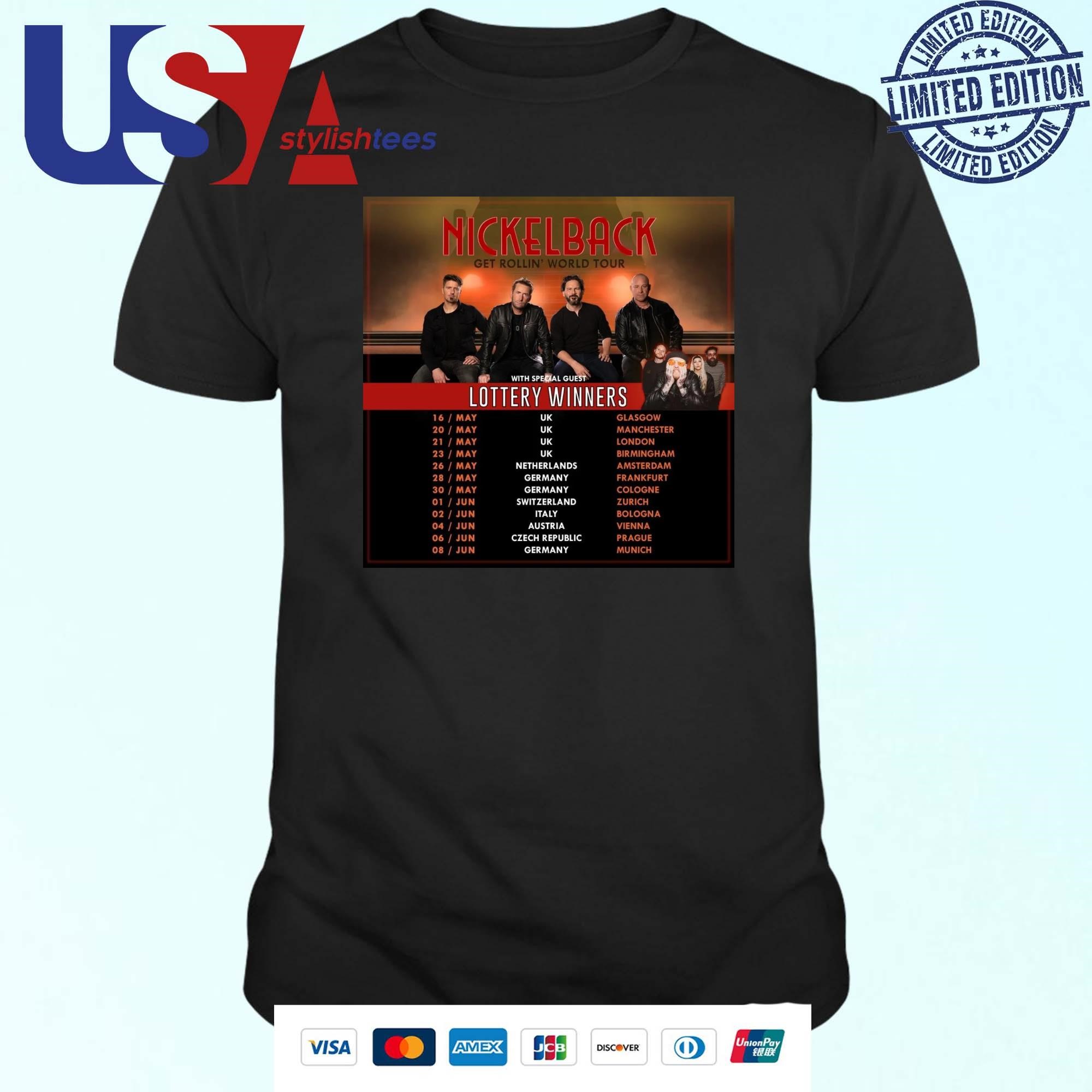 Nickelback Get Rollin' Tour 2024 T-shirt