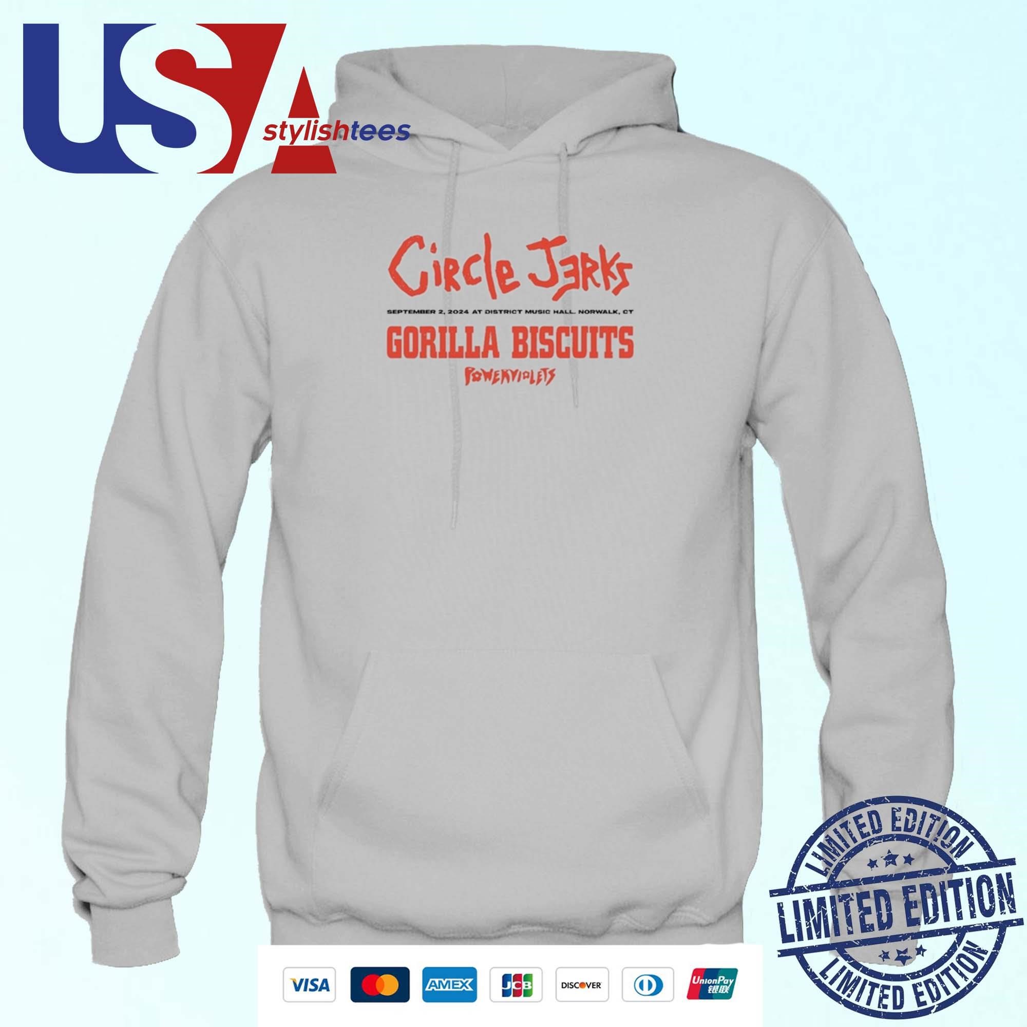 Circle Jerks District Music Hall, Norwalk, CT Sept 2, 2024 Hoodie