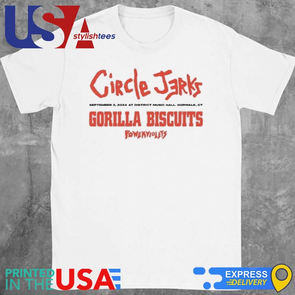 Circle Jerks District Music Hall, Norwalk, CT Sept 2, 2024 Shirt