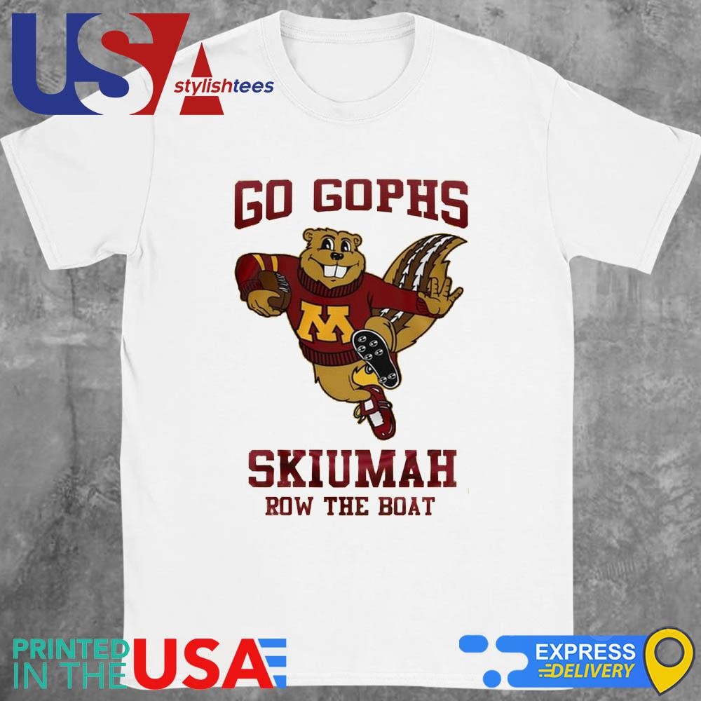 Minnesota Golden Gophers Football Skiumah Row The Boat Mascot Shirt