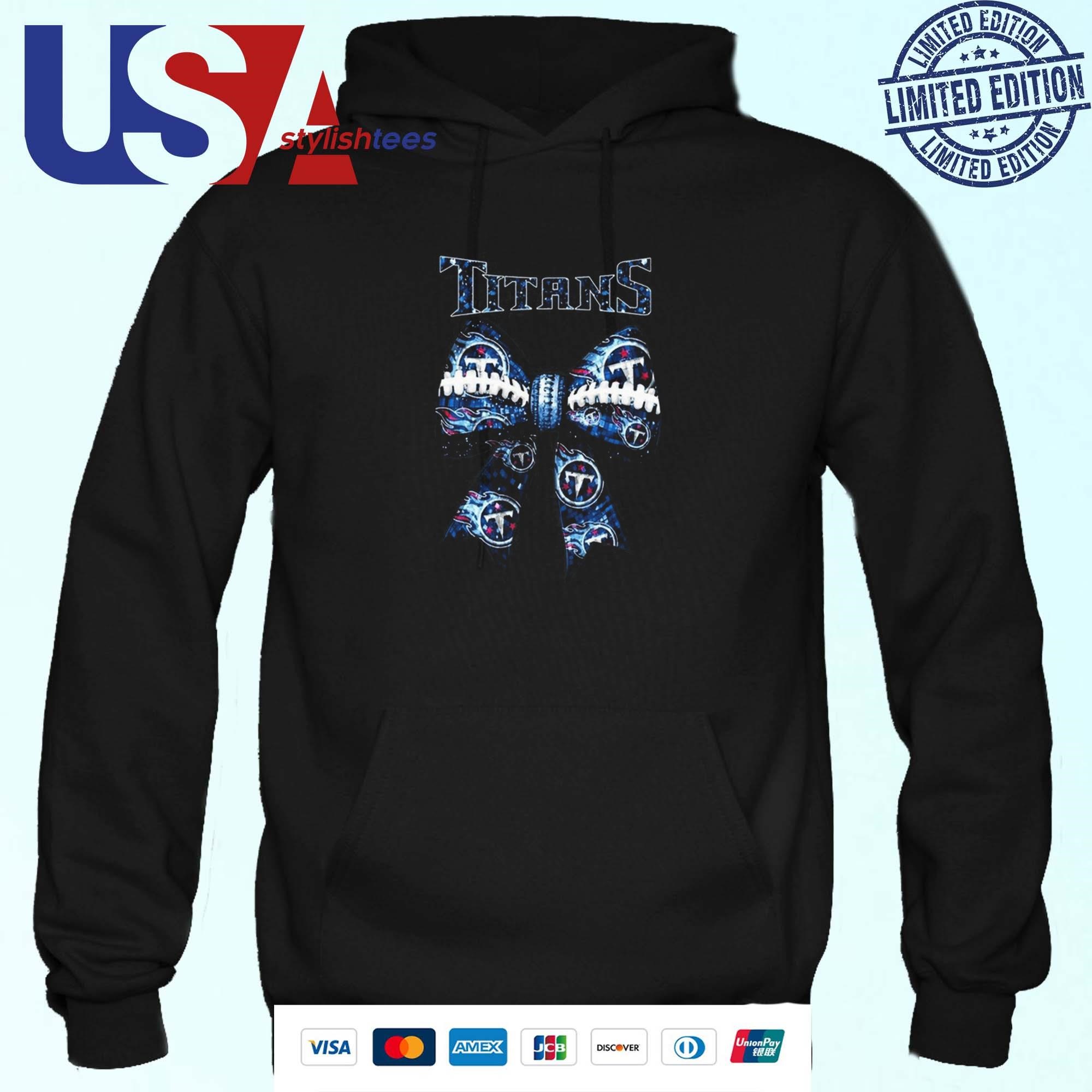 Tennessee Titans Sport Girls With Bow Supporting Team Hoodie