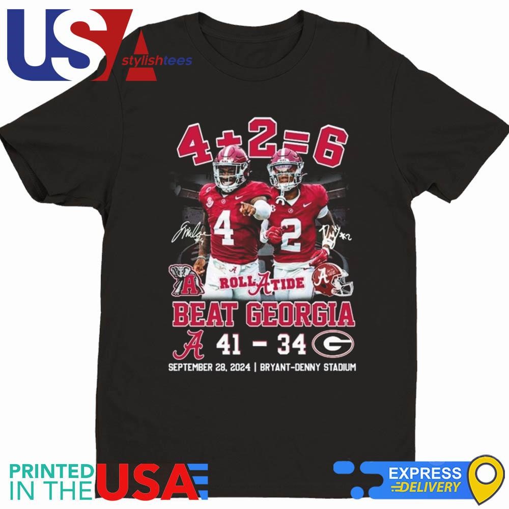 4+2=6 Beat Georgia – Alabama Crimson Tide Shirt