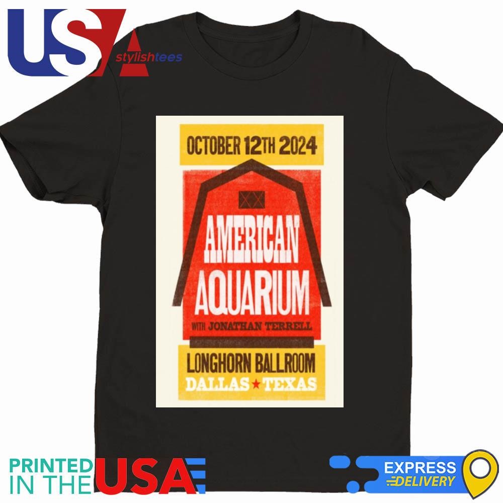 American Aquarium Oct 12 2024 Longhorn Ballroom, Dallas, TX Tour Shirt