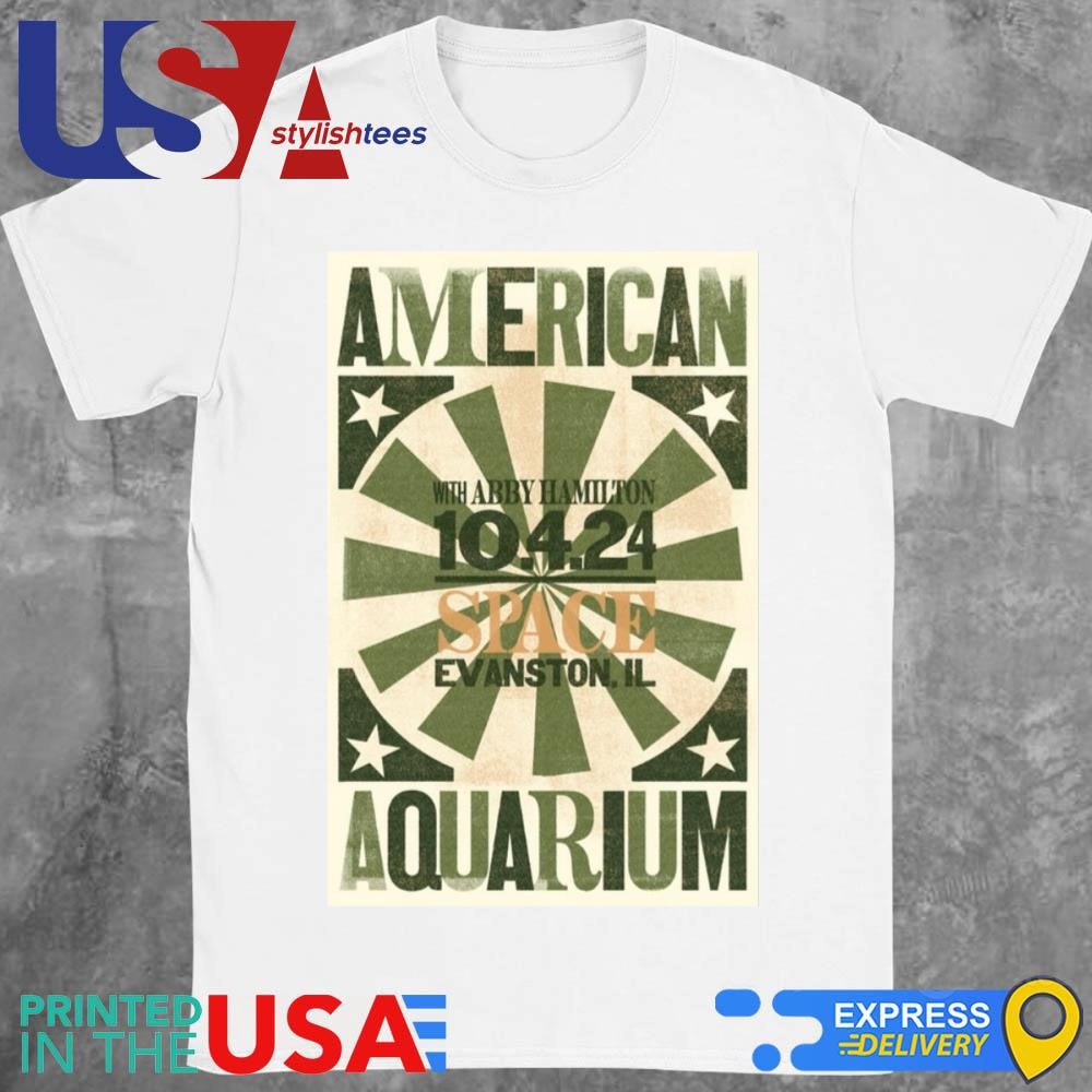 American Aquarium Oct 4 2024 SPACE in Evanston IL Tour Shirt