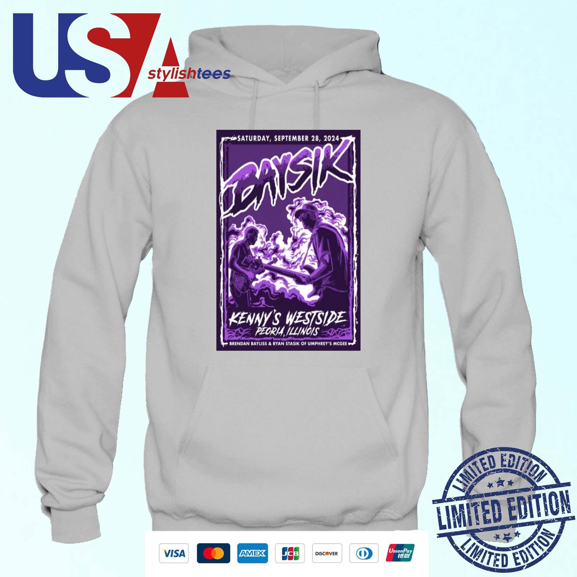 BAYSIK Of Umphrey's McGee Kenny's Westside Peoria IL September 28 2024 Tour Hoodie