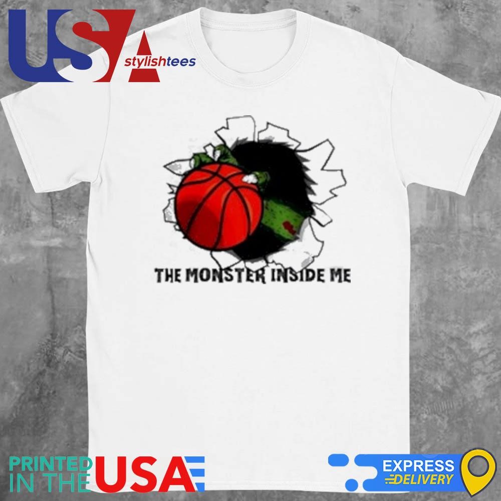 Basketball Halloween The Monster Inside Me Shirt