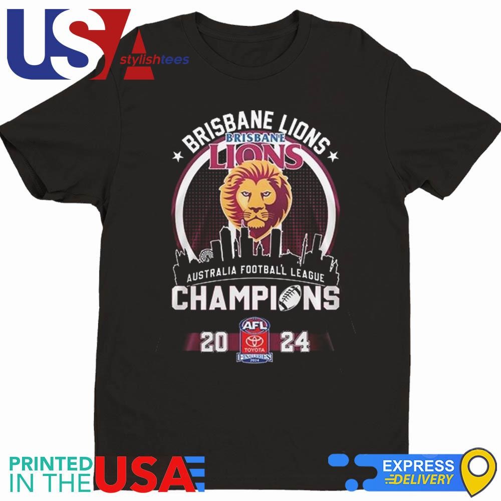 Brisbane Lions Australian Football League Champions Toyota Grand Finals 2024 Shirt