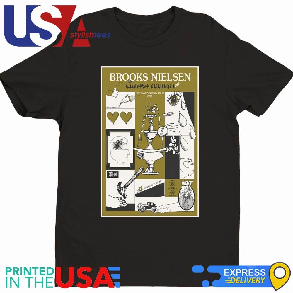 Brooks Nielsen Chinese Fountain 10th Anniversary Tour 2024 Shirt