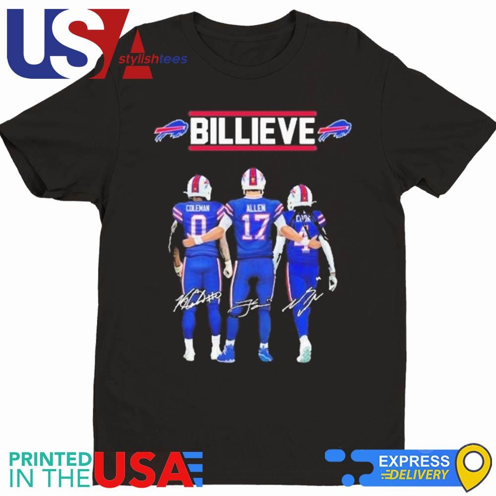 Buffalo Bills Coleman Allen Cook Billieve Signatures Shirt