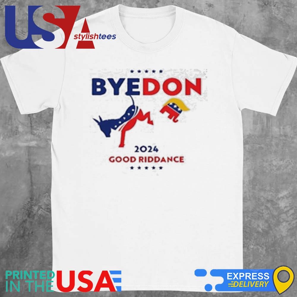 Byedon 2024 Good Riddance Donkey Elephant Political Shirt