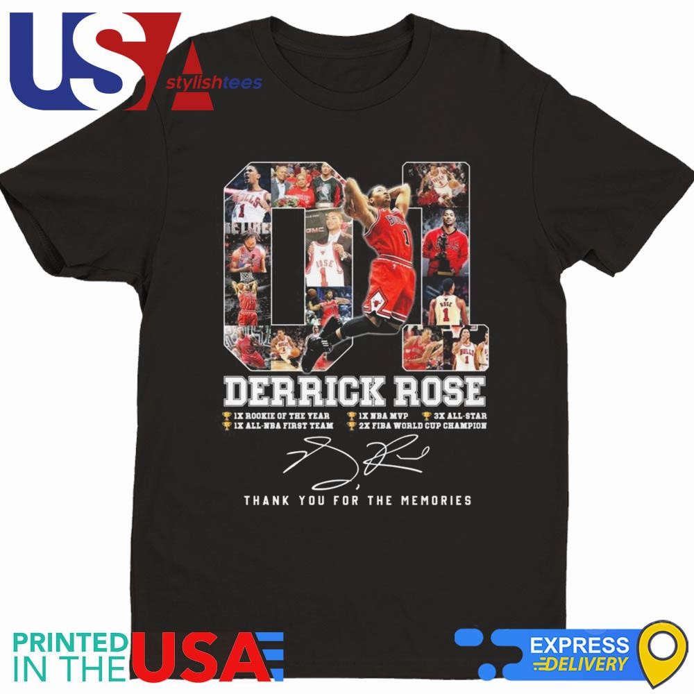 Chicago Bulls Derrick Rose Thank You For The Memories Signature Shirt