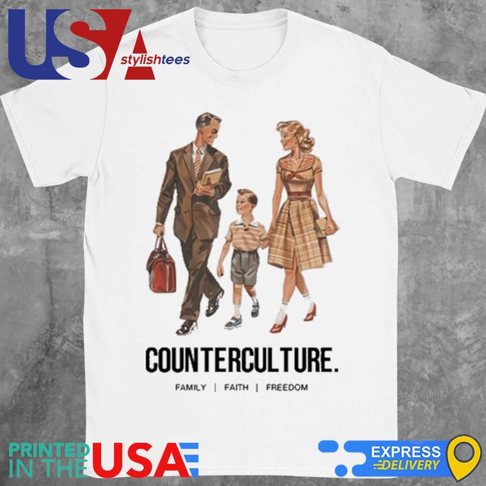 Counterculture Family Faith Freedom Shirt