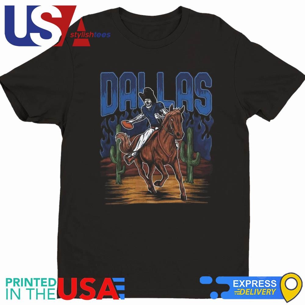 Dallas Cowboys Football Skeleton Bootleg Shirt