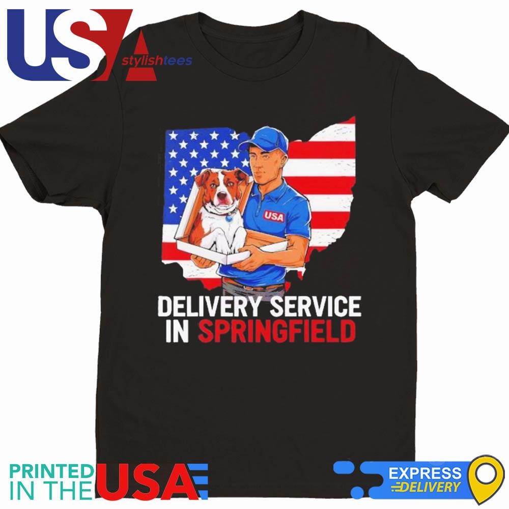 Delivery Service In Springfield USA Flag Shirt