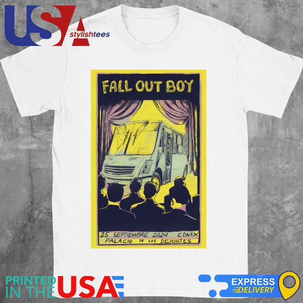 Fall Out Boy September 25 2024 Palacio De los Deportes In Mexico City Mexico Tour Shirt