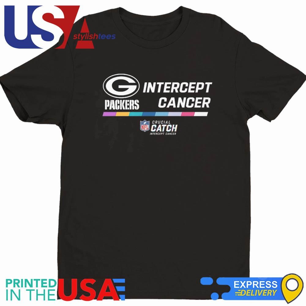 Green Bay Packers 2024 NFL Intercept Cancer Crucial Catch Shirt