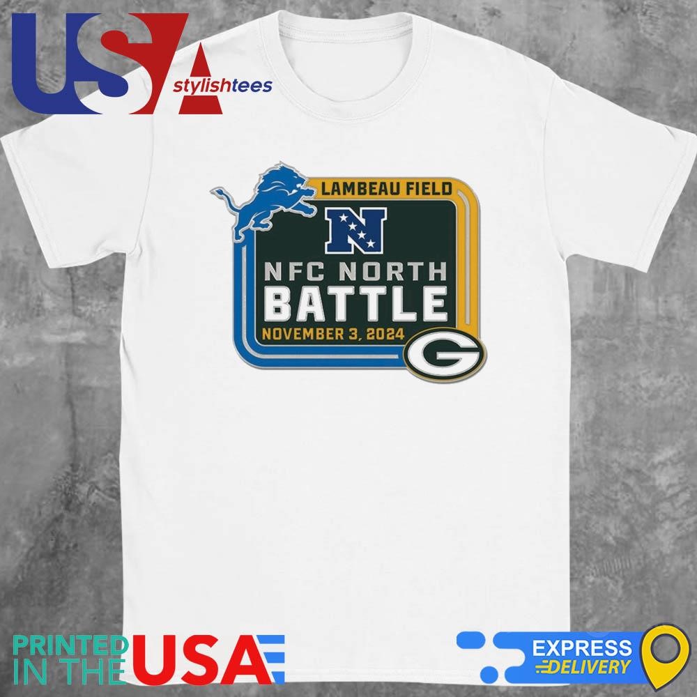 Green Bay Packers vs Detrois Lions Lambeau Field NFC North Battle November 3 2024 Matchup Shirt hoodie sweater long sleeve and tank top