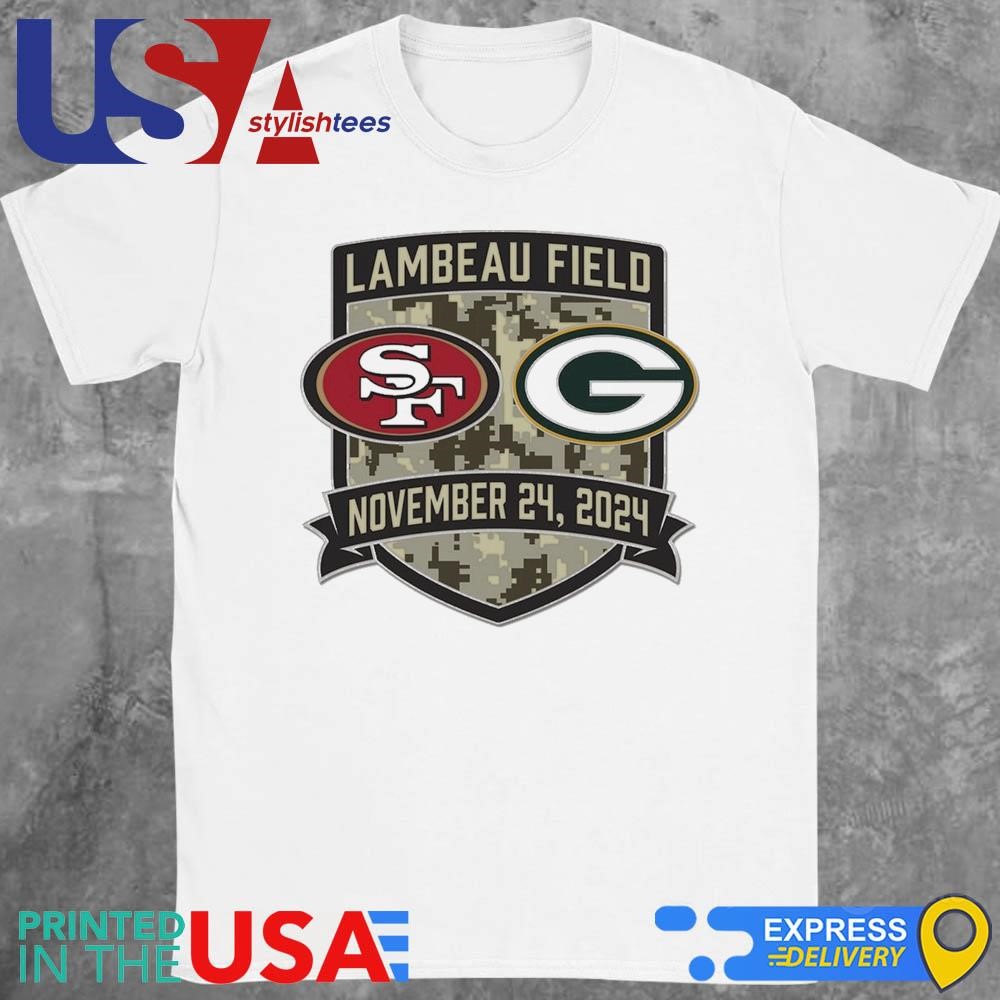 Green Bay Packers vs San Francisco 49ers Lambeau Field November 24 2024 Matchup Shirt