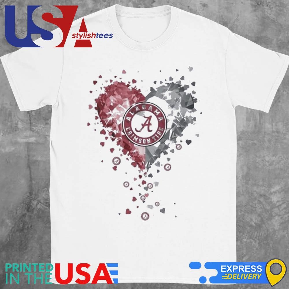 Heart Diamonds Crystal Alabama Crimson Tide 2024 Shirt