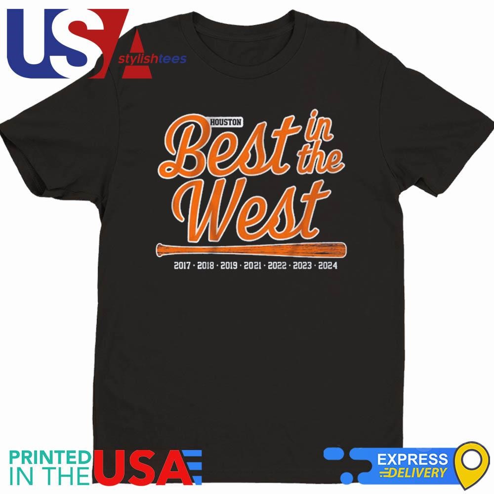 Houston Baseball Best In The West 2017-2024 Shirt