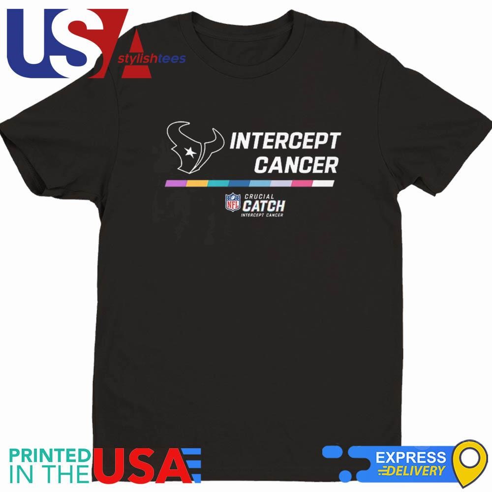 Houston Texans 2024 NFL Intercept Cancer Crucial Catch Shirt