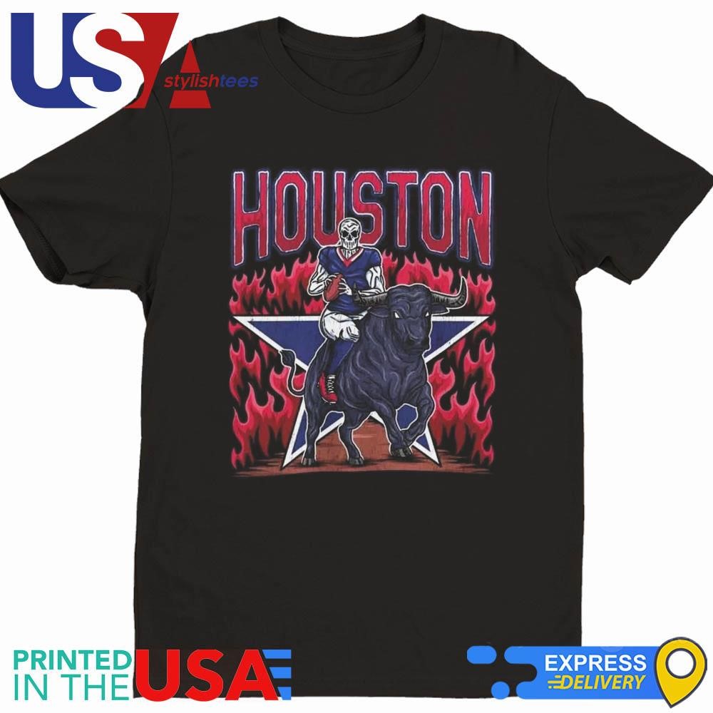 Houston Texans Football Skeleton Bootleg Shirt