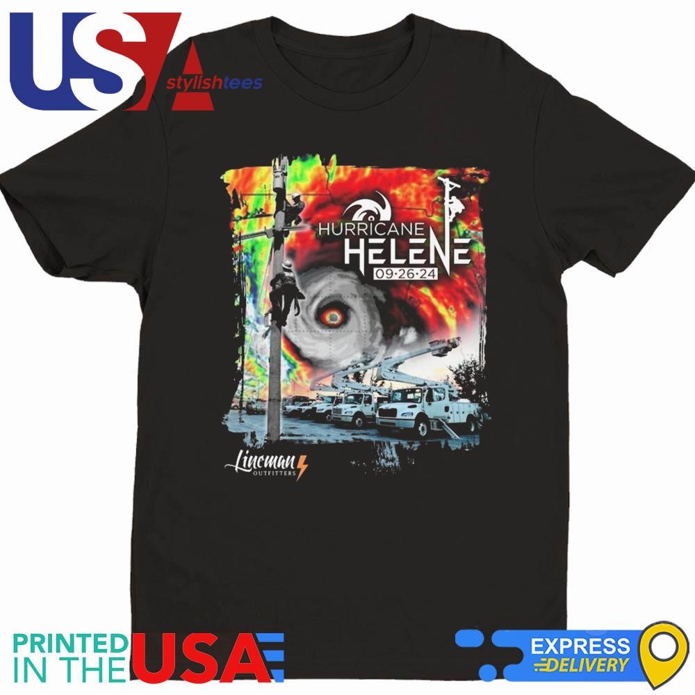 Hurricane Helene 2024 Power Lineman Shirt