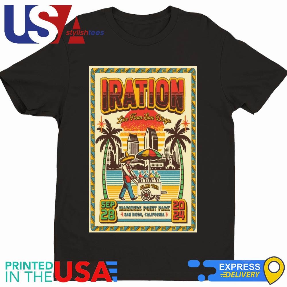 Iration Sept 28 2024 Mariners Point Park In San Diego CA Tour Shirt