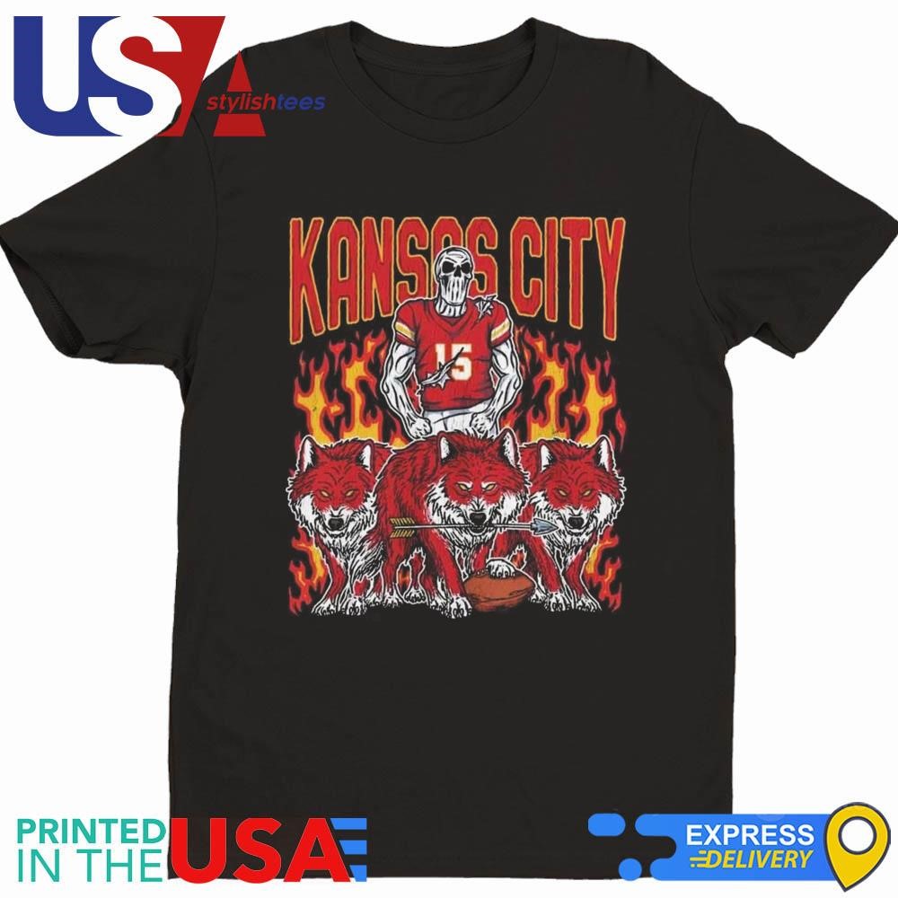 Kansas City Chiefs Football Skeleton Bootleg Shirt