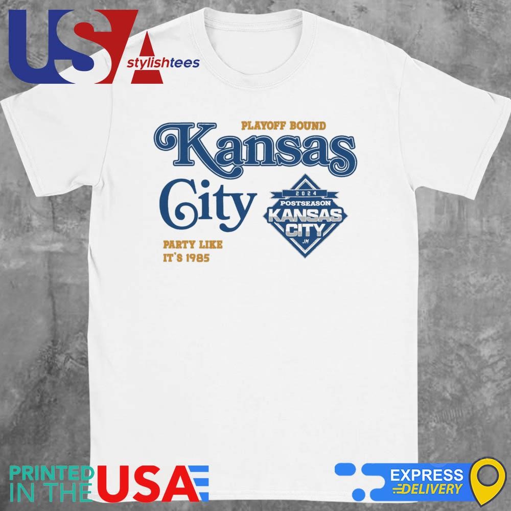 Kansas City Royals Playoff Bound Party Like It's 1985 2024 Shirt