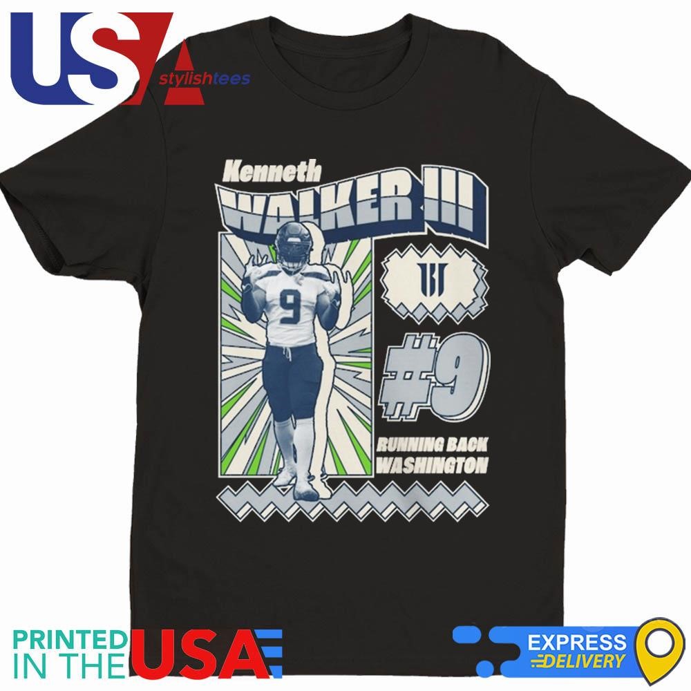 Kenneth Walker III #9 Running Back Washington Shirt