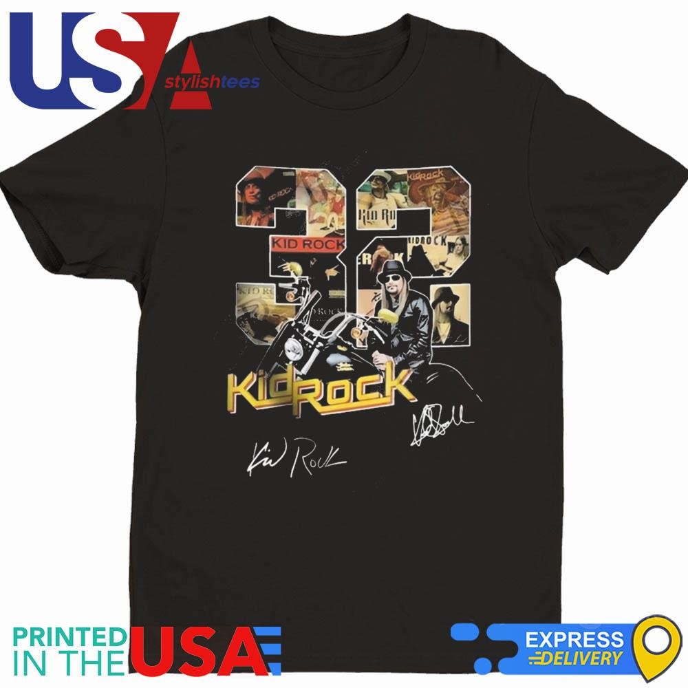 Kid Rock 32th Anniversary Signatures 2024 Shirt