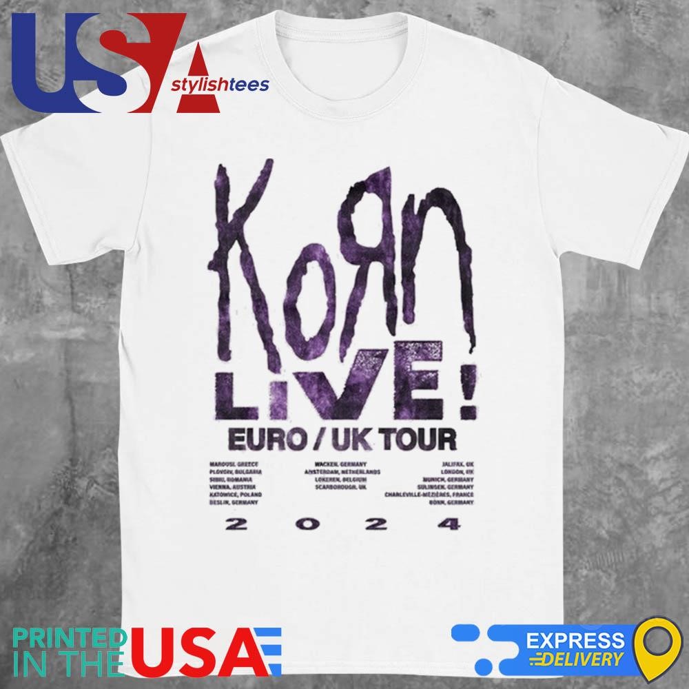 Korn Admat Live EU UK Tour 2024 Event Shirt