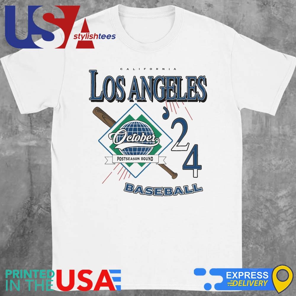 LA In The Fall Los Angeles Baseball October Postseason Bound 2024 Shirt