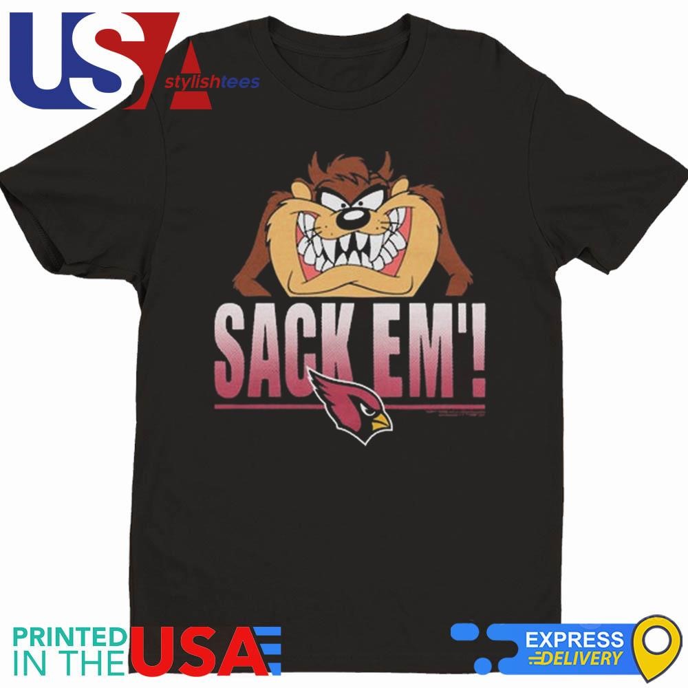 Looney Tunes Taz Sack Em' x Arizona Cardinals Shirt