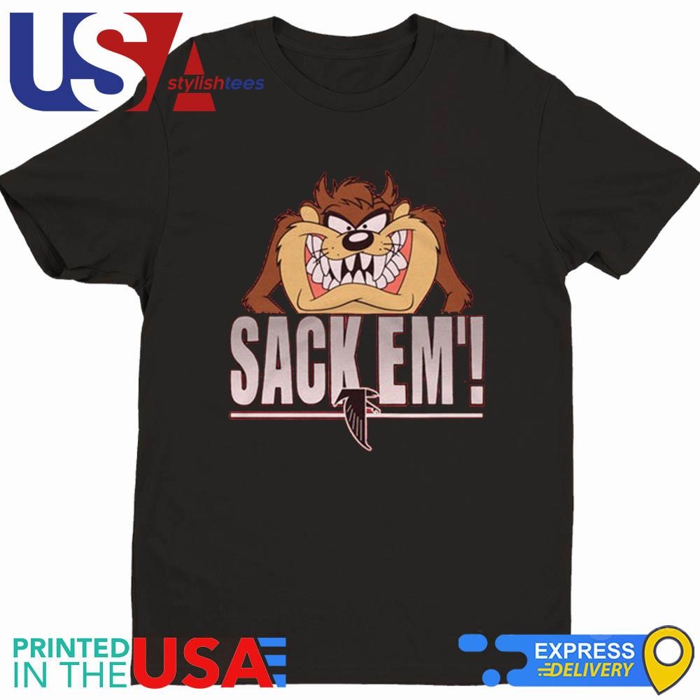 Looney Tunes Taz Sack Em' x Atlanta Falcons Shirt