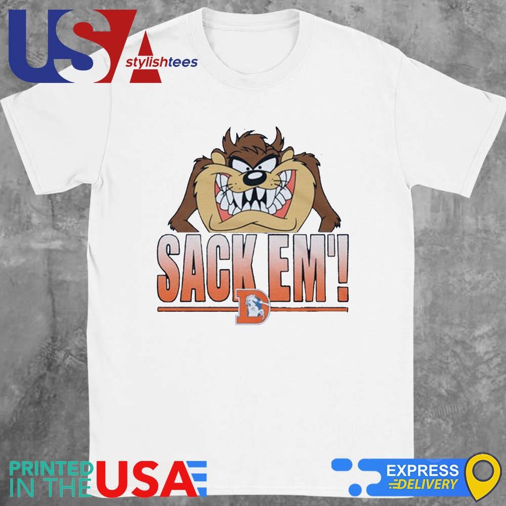 Looney Tunes Taz Sack Em' x Denver Broncos Shirt