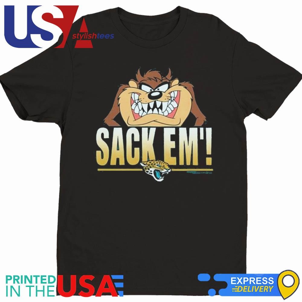 Looney Tunes Taz Sack Em' x Jacksonville Jaguars Shirt