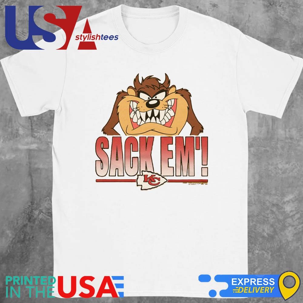 Looney Tunes Taz Sack Em' x Kansas City Chiefs Shirt