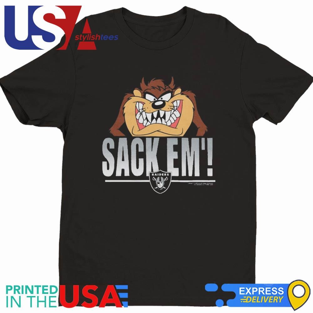 Looney Tunes Taz Sack Em' x Las Vegas Raiders Shirt