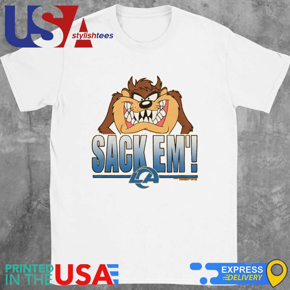 Looney Tunes Taz Sack Em' x Los Angeles Rams Shirt