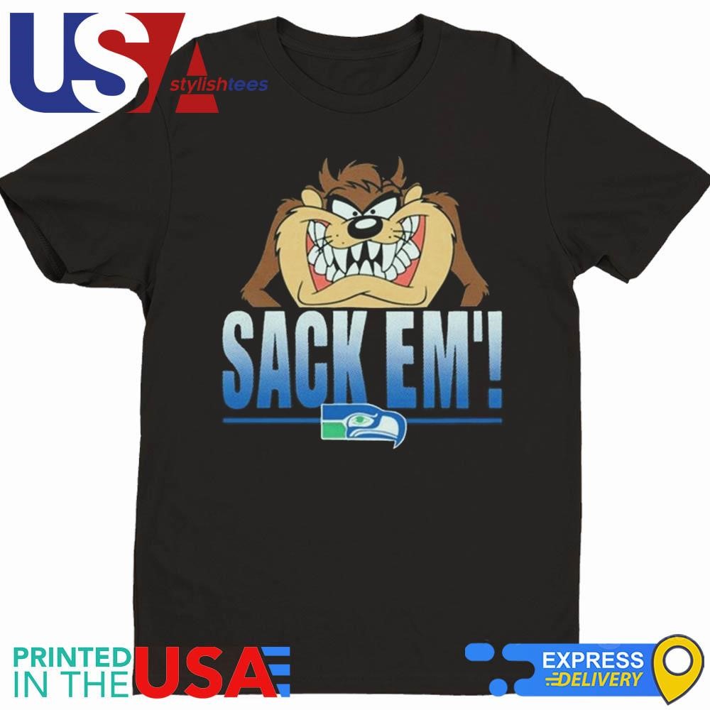 Looney Tunes Taz Sack Em' x Seattle Seahawks Shirt