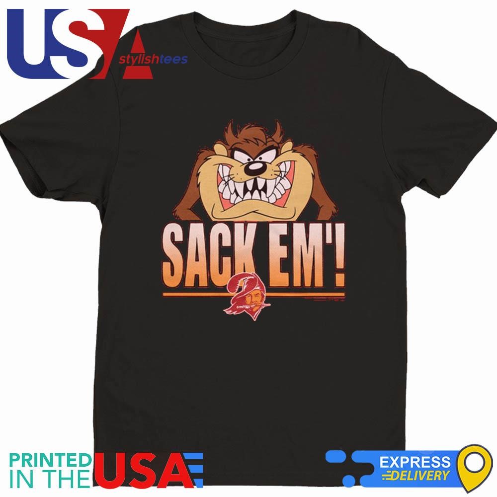 Looney Tunes Taz Sack Em' x Tampa Bay Buccaneers Shirt