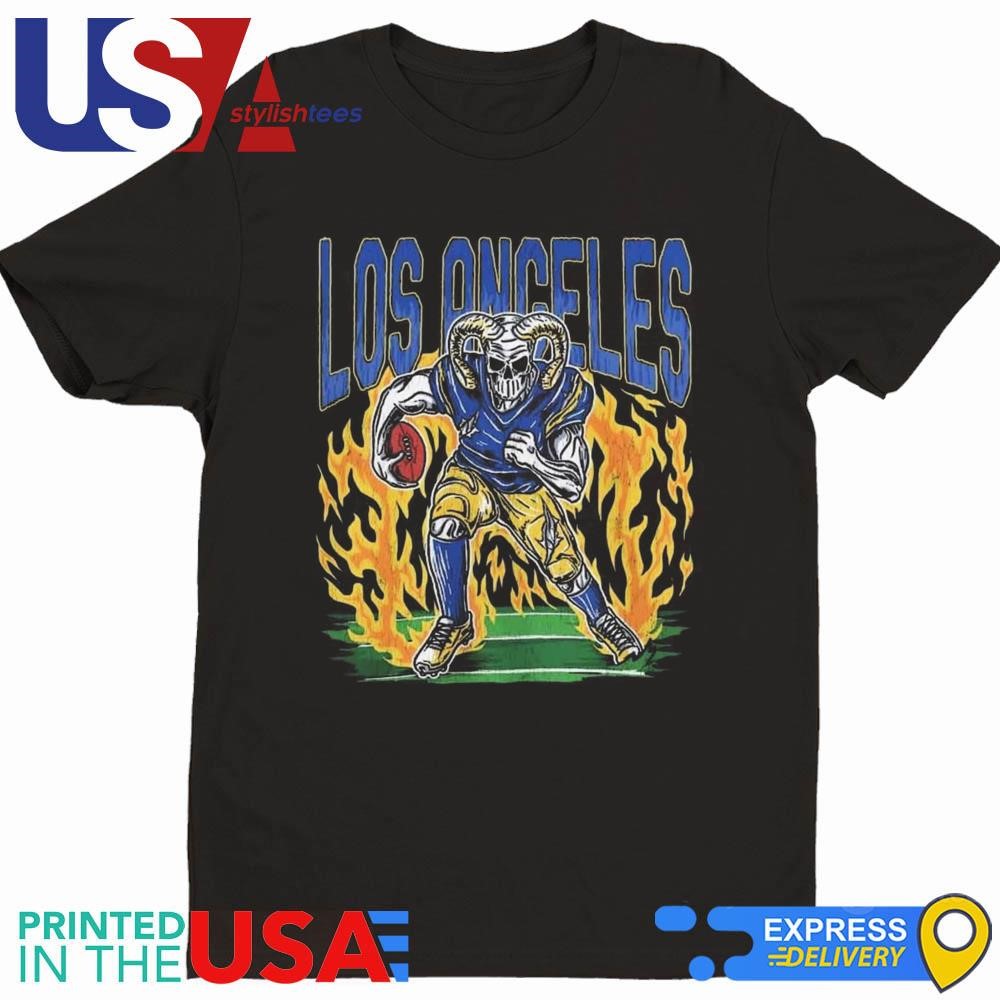 Los Angeles Rams Football Skeleton Bootleg Shirt