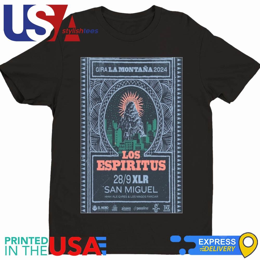 Los Espiritus XLR Club in San Miguel Argentina Sep 28 2024 Tour Shirt