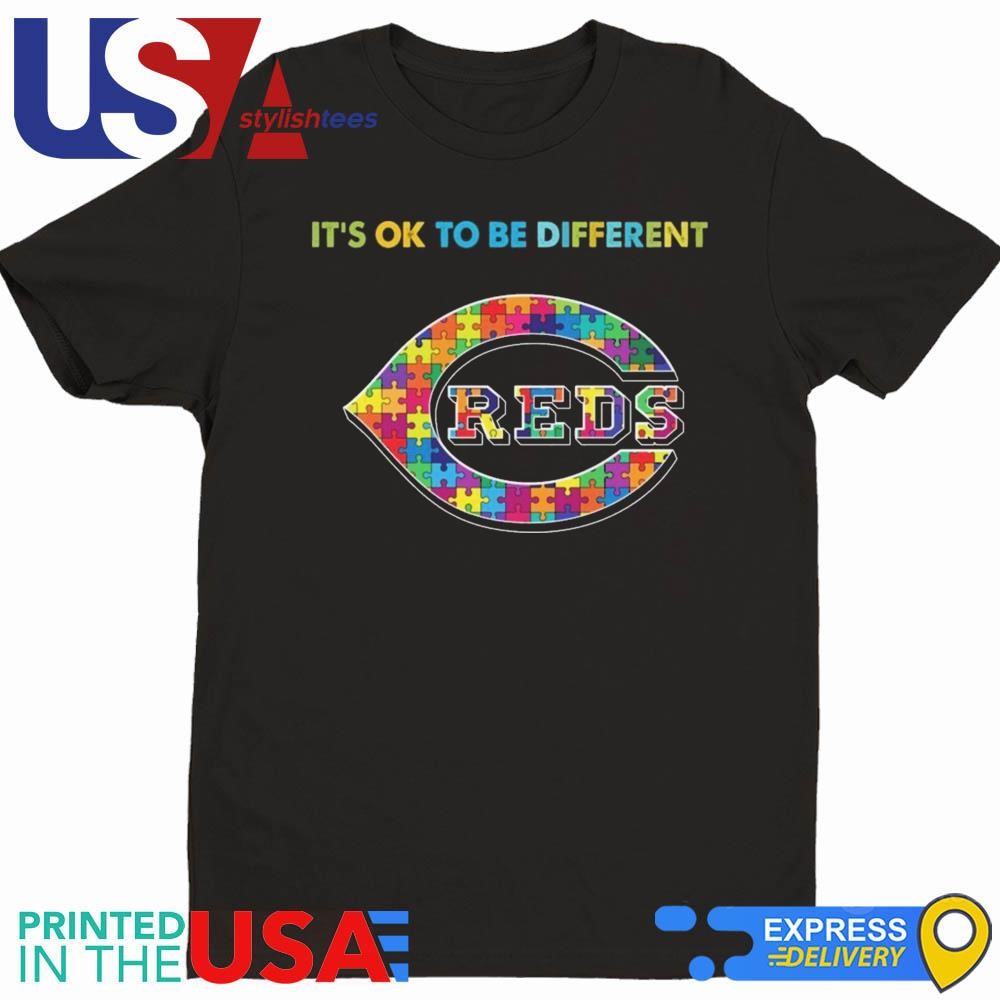 MLB Cincinnati Reds It's Ok To Be Different Autism 2024 Shirt